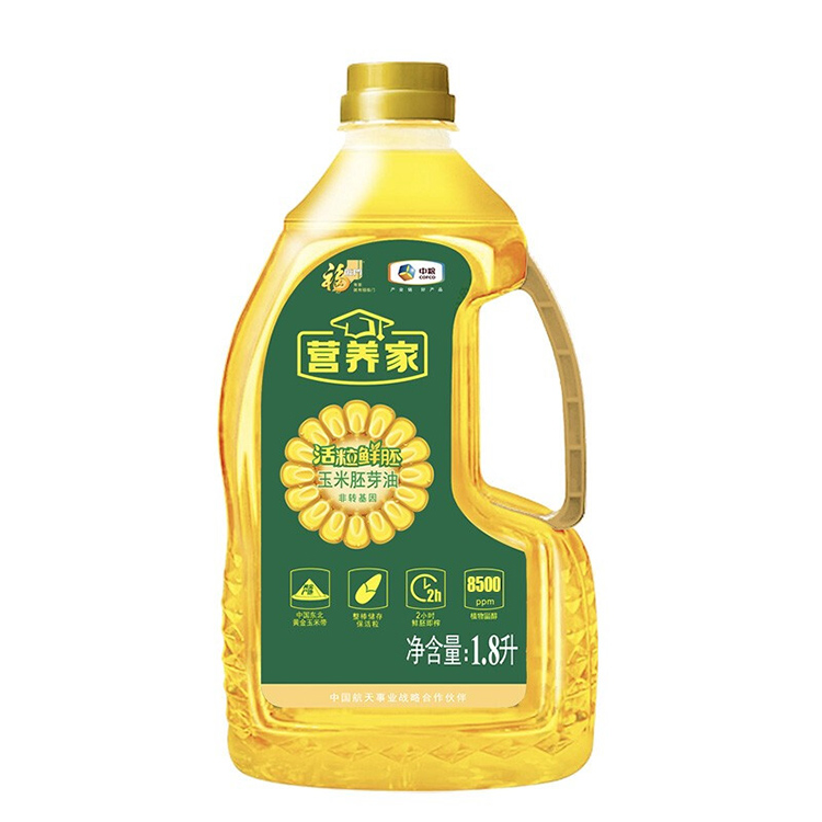 中粮福临门 营养家活粒鲜胚玉米胚芽油1.8L