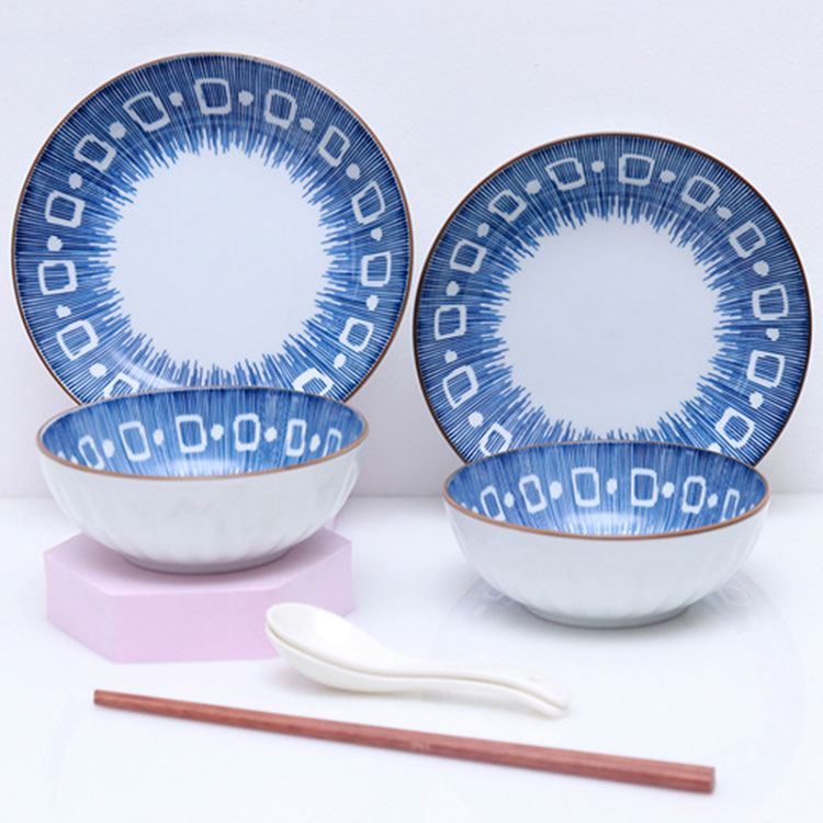 乐扣乐扣 柯蓝餐具8件套 YSH230016         