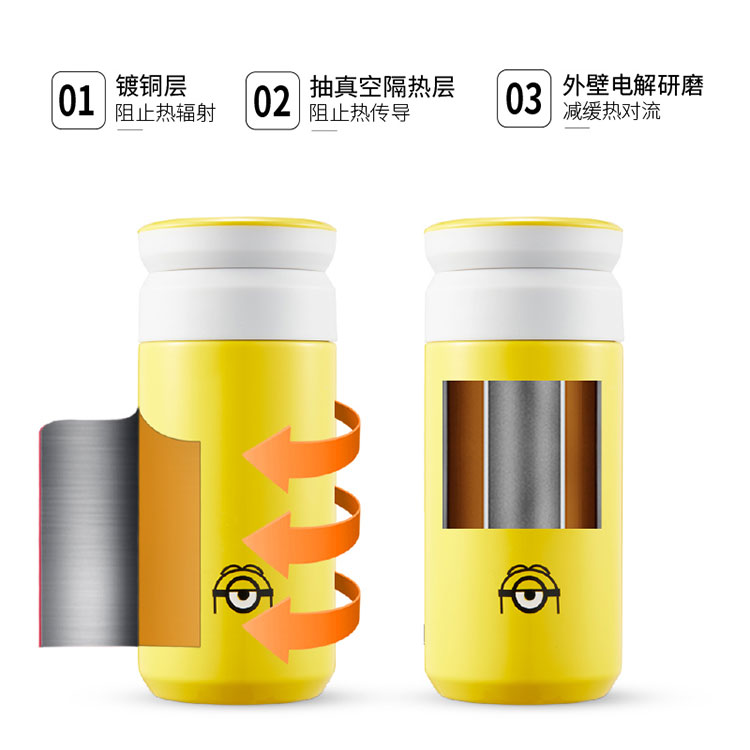 神偷奶爸 小黄人 时尚保温杯 神偷奶爸 MN-JSSB32 