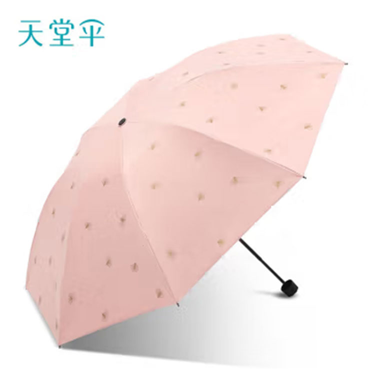 天堂伞 遮阳晴雨伞 57CM*8骨 银杏飞舞33631E（颜色随机）
