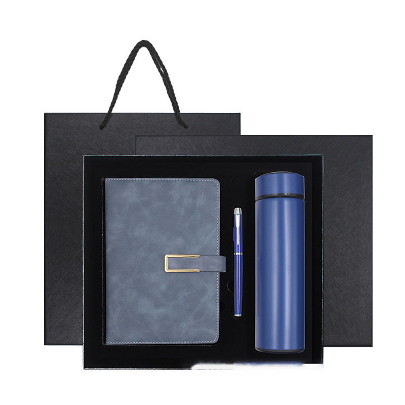 凯翼定制办公用品（笔记本+笔+保温杯）蓝色
