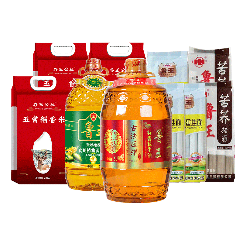 鲁王 油米油粮实惠L5大礼包 12.2kg+10L