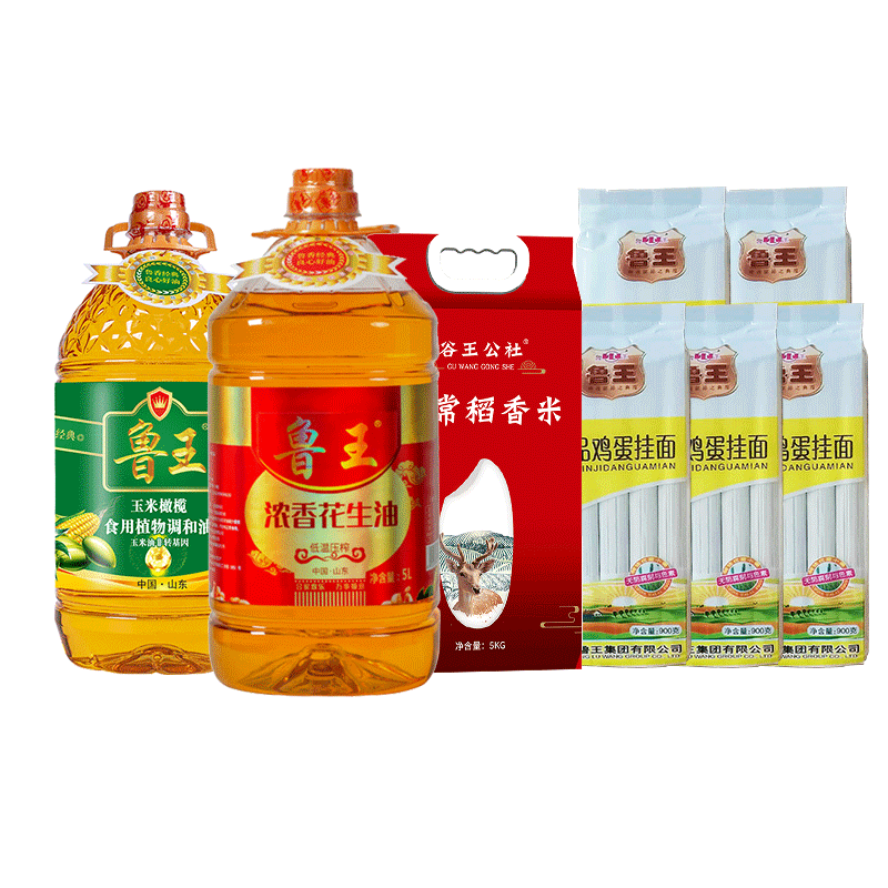 鲁王 油米油粮实惠L2大礼包 9.5kg+10L