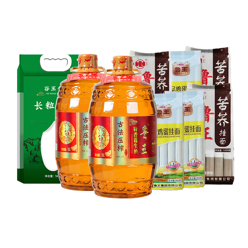 鲁王 油米油粮实惠L8大礼包 10.7kg+10L