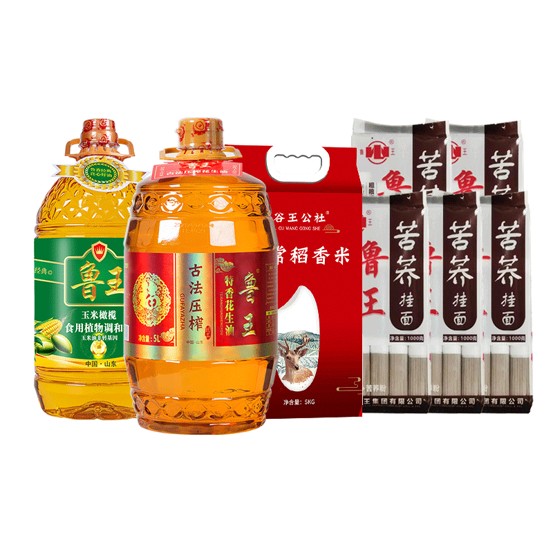 鲁王 油米油粮实惠L1大礼包 10kg+10L