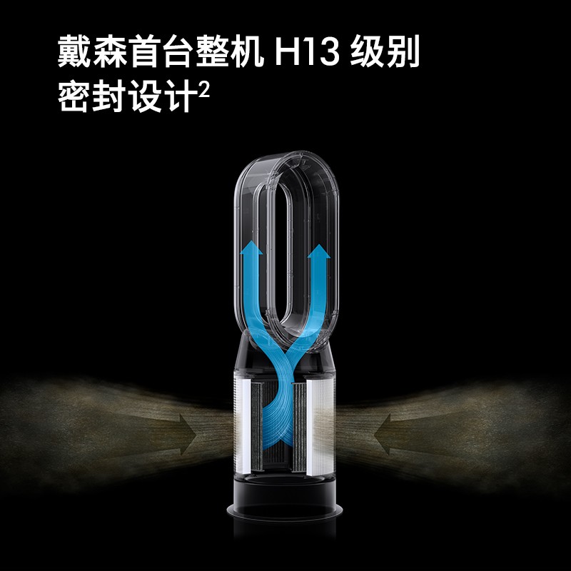 戴森净化冷暖风扇HP07黑镍