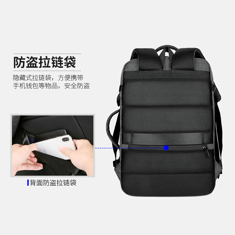 酷龙达(Coloda) 大容量商务电脑双肩包带USB接口 CLD-8072