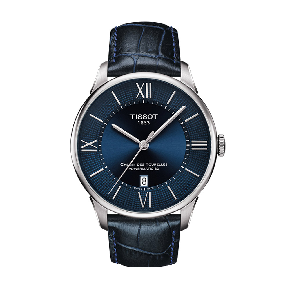 天梭(TISSOT)杜鲁尔系列皮带80机芯机械男表 T099.407.16.048.00