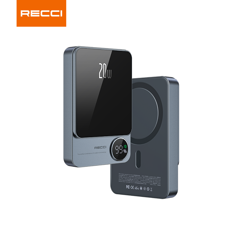 RECCI 矩阵磁吸快充移动电源(石墨灰) RPB-W16
