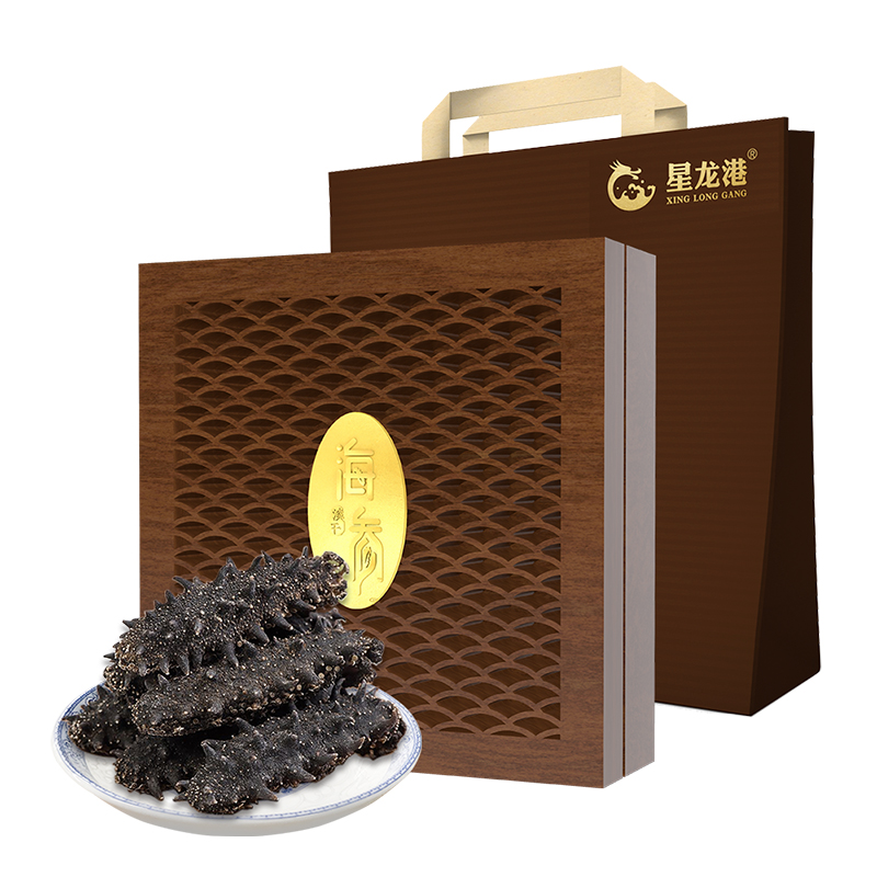 星龙港 大连淡干海参万事如意 一级品500g（60-80头）