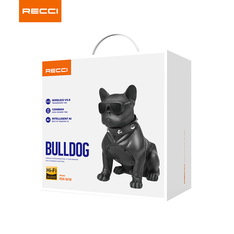 锐思RECCI 斗牛犬蓝牙音箱 RSK-W18（黑色）