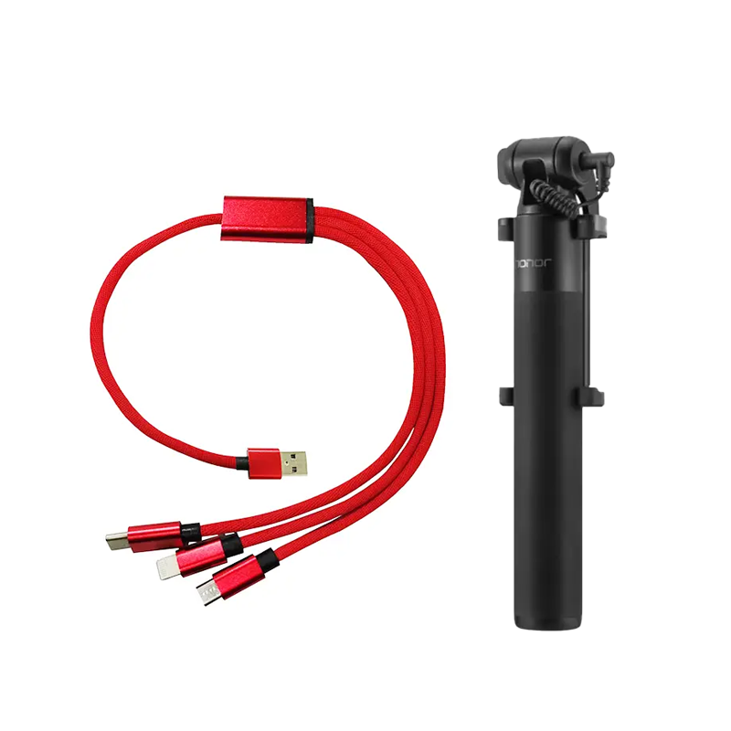 数据线自拍杆套装