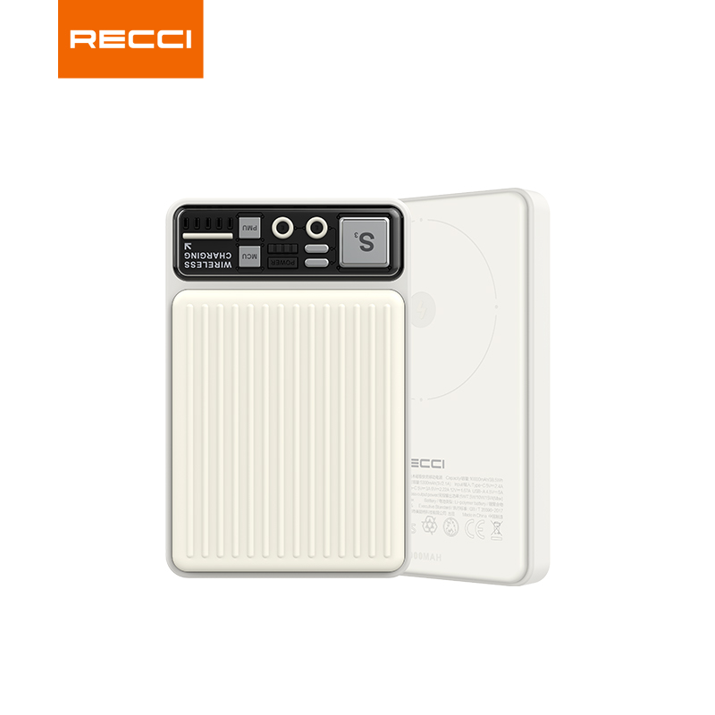 锐思RECCI 阿童木磁吸快充移动电源 RPB-W18（白色）