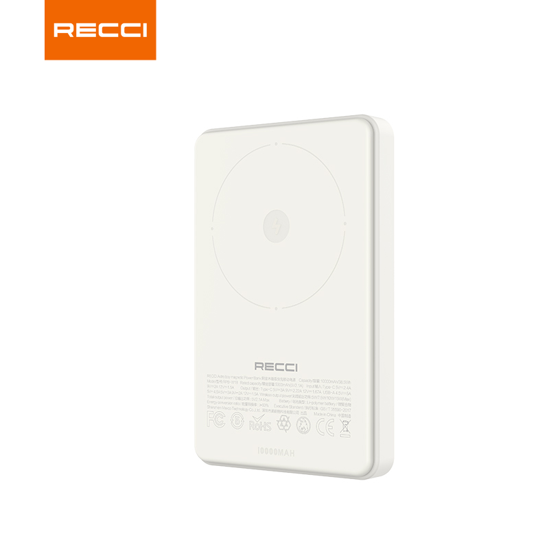 锐思RECCI 阿童木磁吸快充移动电源 RPB-W18（白色）
