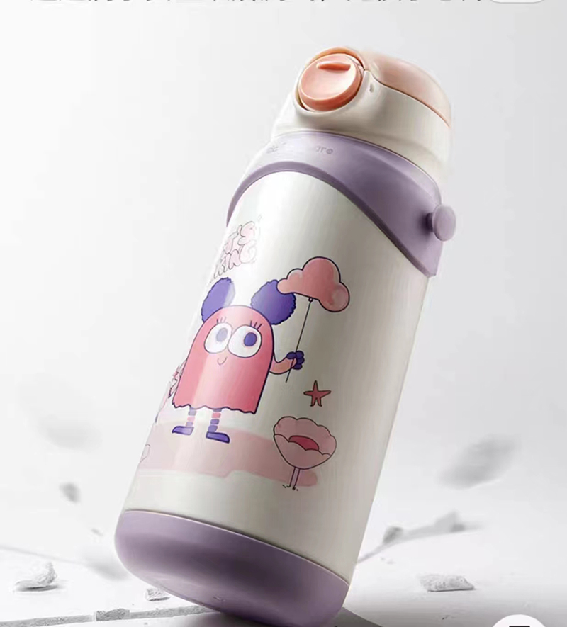Babycare 三合一保温杯600ml-香槟粉