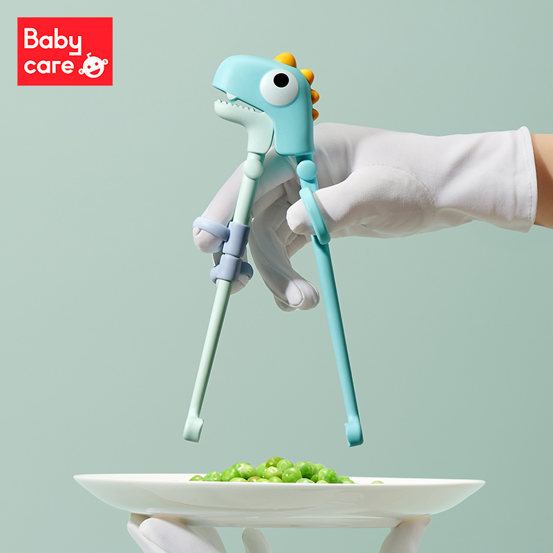  Babycare  儿童筷子训练筷恐龙 2109016 马卡蓝