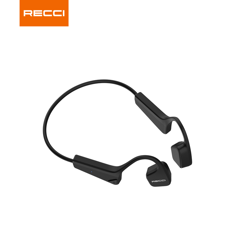 Recci锐思 运动蓝牙耳机骨传导 REP-W40黑色