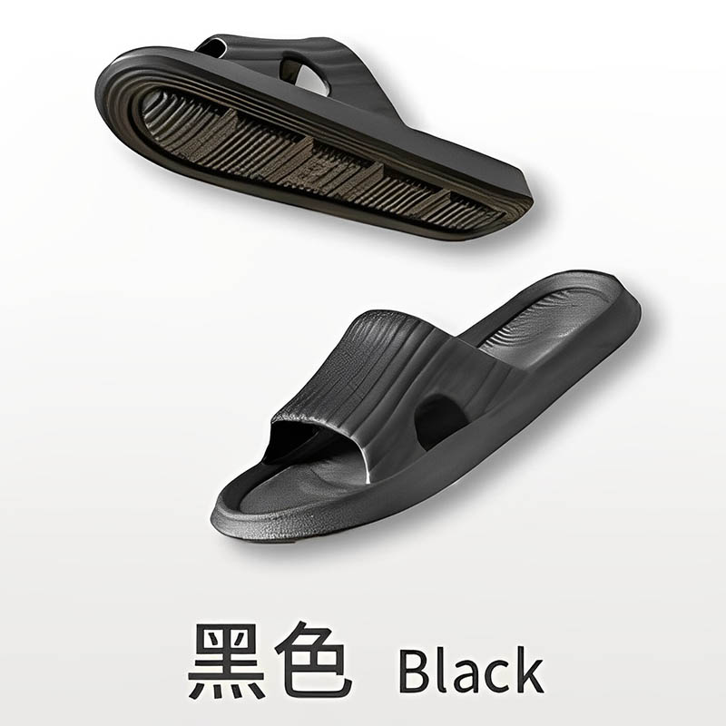 home story 居家生活系列浴室拖鞋男款黑色 TC3005（43-44码）
