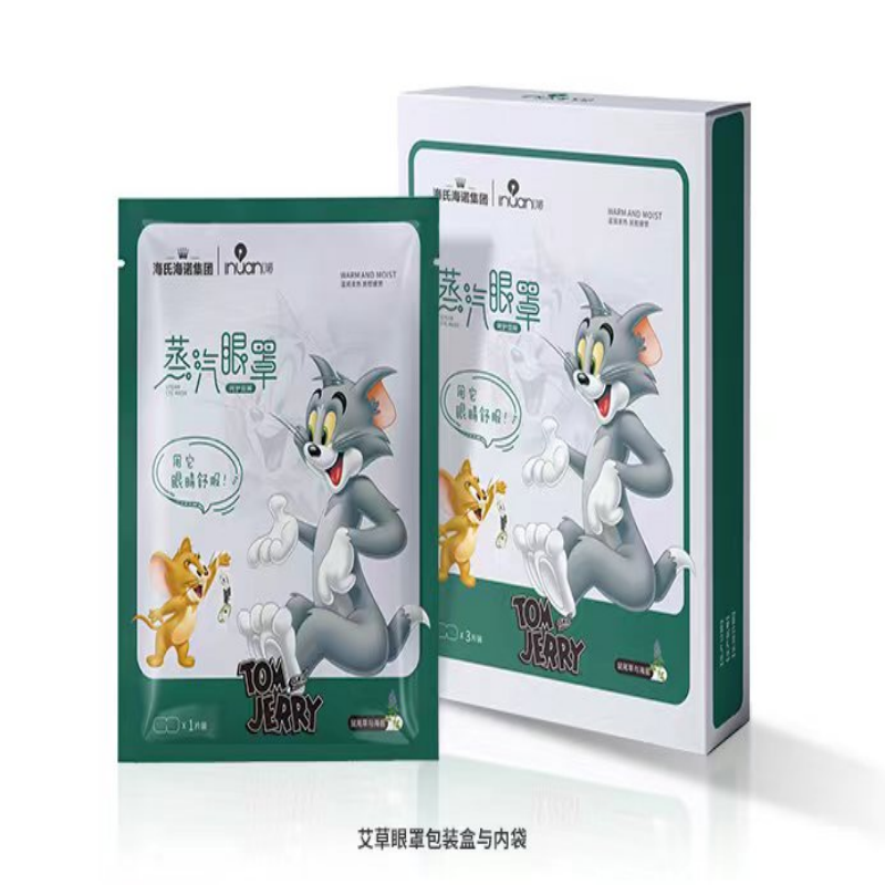 INUAN 蒸汽眼罩 猫和老鼠卡通版 3片/盒 