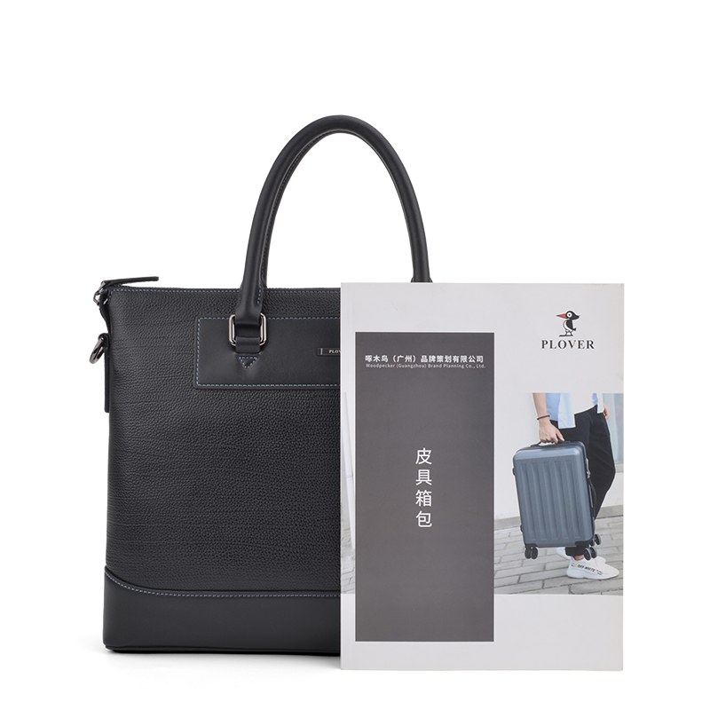 PLOVER 头层牛皮公文包 黑色 GDGWB026-5A