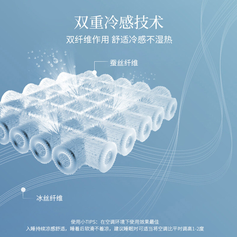 皮尔卡丹 混合蚕丝夏凉被150*200cm D2309