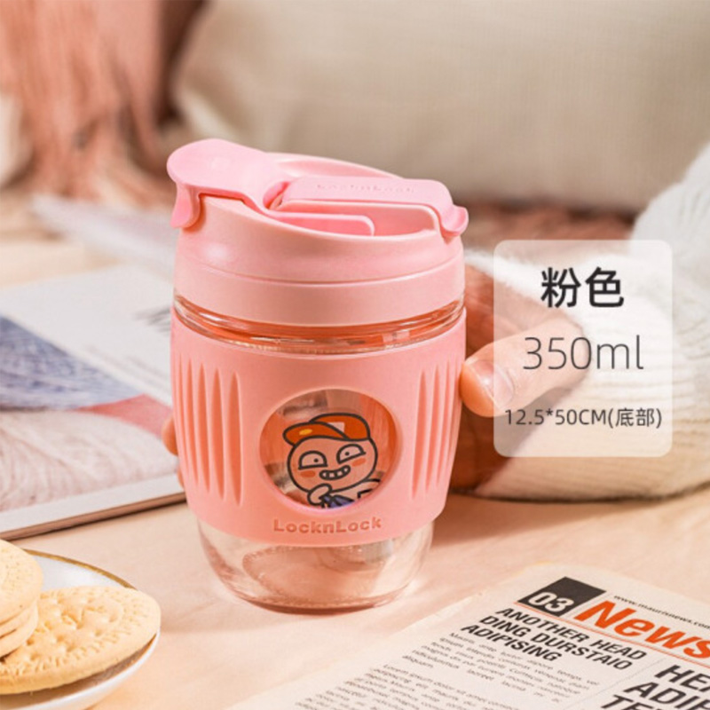 乐扣乐扣 KAKAO啵啵杯350ml粉色 LLG689PIK
