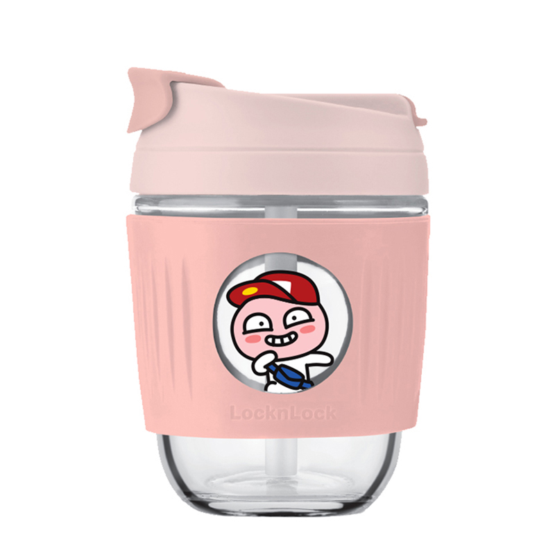 乐扣乐扣 KAKAO啵啵杯350ml粉色 LLG689PIK