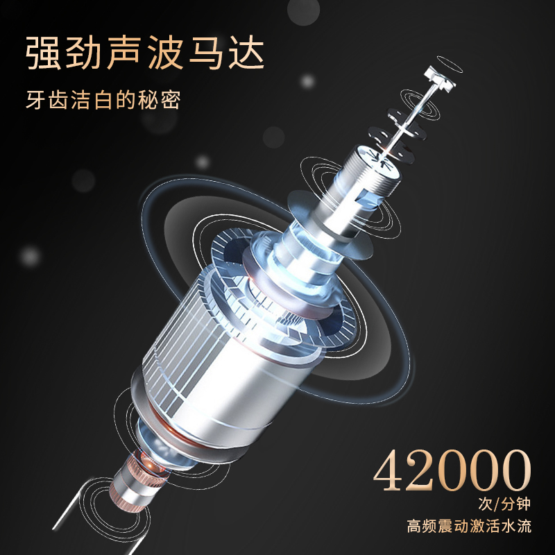 Poby 智能声波震动牙刷 YPE0031炫酷黑