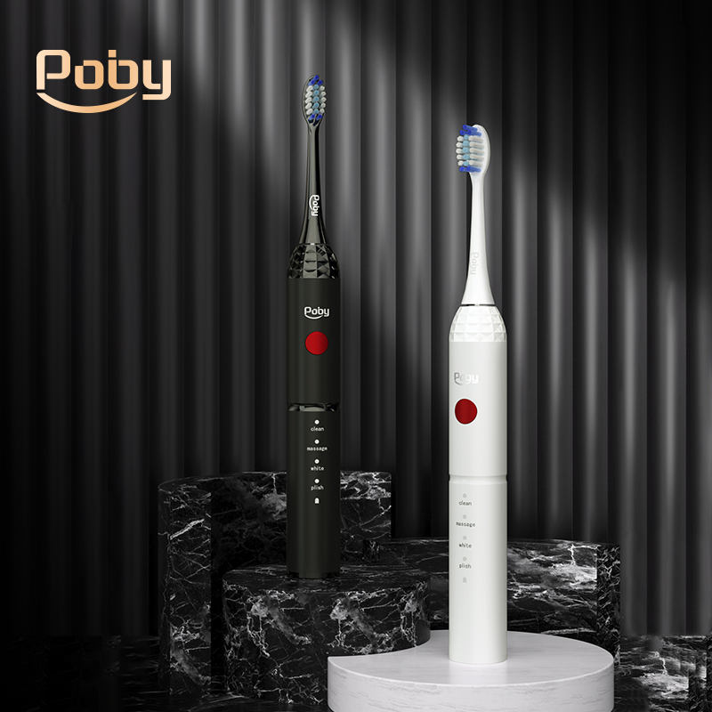 Poby 智能声波震动牙刷 YPE0031时尚白