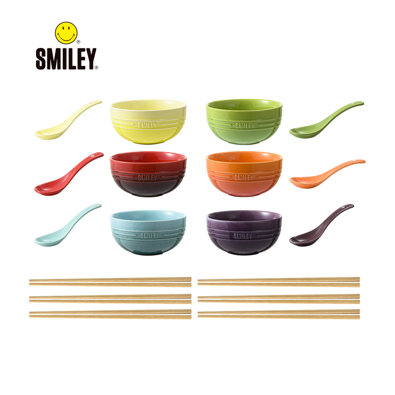 笑脸SMILEY 彩韵餐具18件套 SY-CJ1018