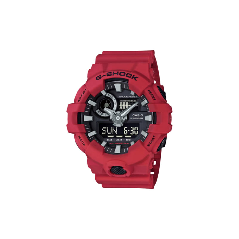 卡西欧（CASIO）手表男士G-SHOCKYOUTH防水运动日韩表七夕礼物送男友 GA-700-4A悦动红黑大猩猩