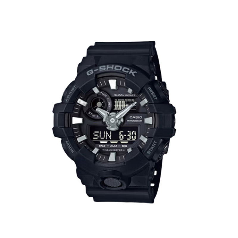 卡西欧（CASIO）手表男士G-SHOCKYOUTH防水运动日韩表七夕礼物送男友 GA-700-1B幻影哑光黑