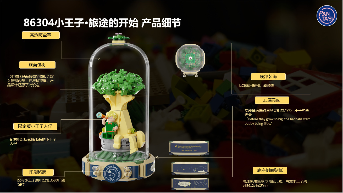 拼奇 积木玩具小王子旅途的开始PQ86304