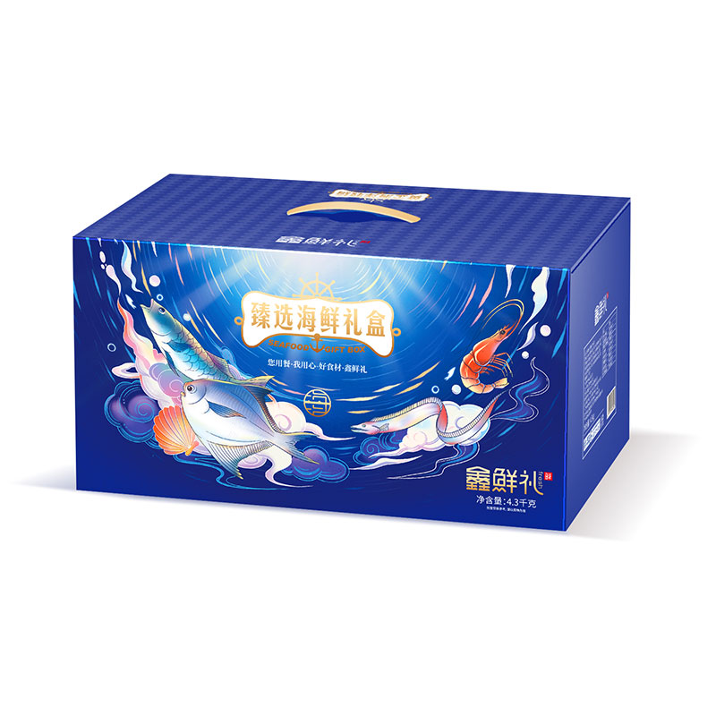 鑫鲜礼 国产海鲜礼盒 4300g