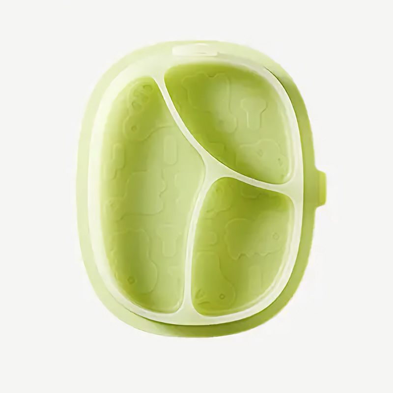 babycare 小恐龙果冻趣味餐盘 白玉绿 