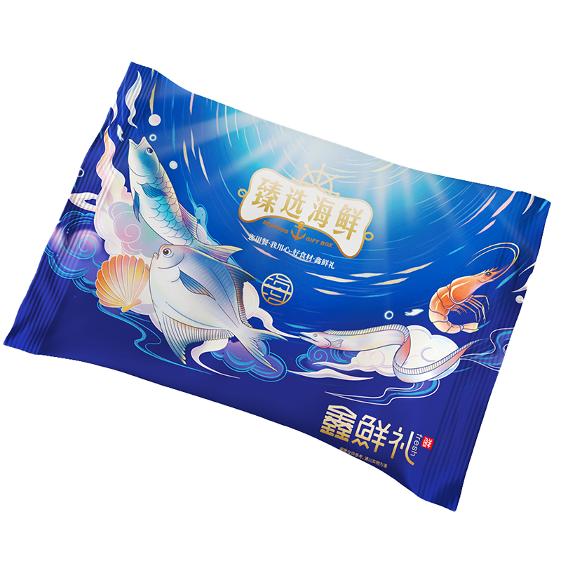 鑫鲜礼 国产海鲜礼盒 4300g