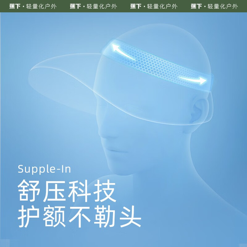 蕉下 2022纭际系列贝壳防晒空顶帽（升级款）颜色随机