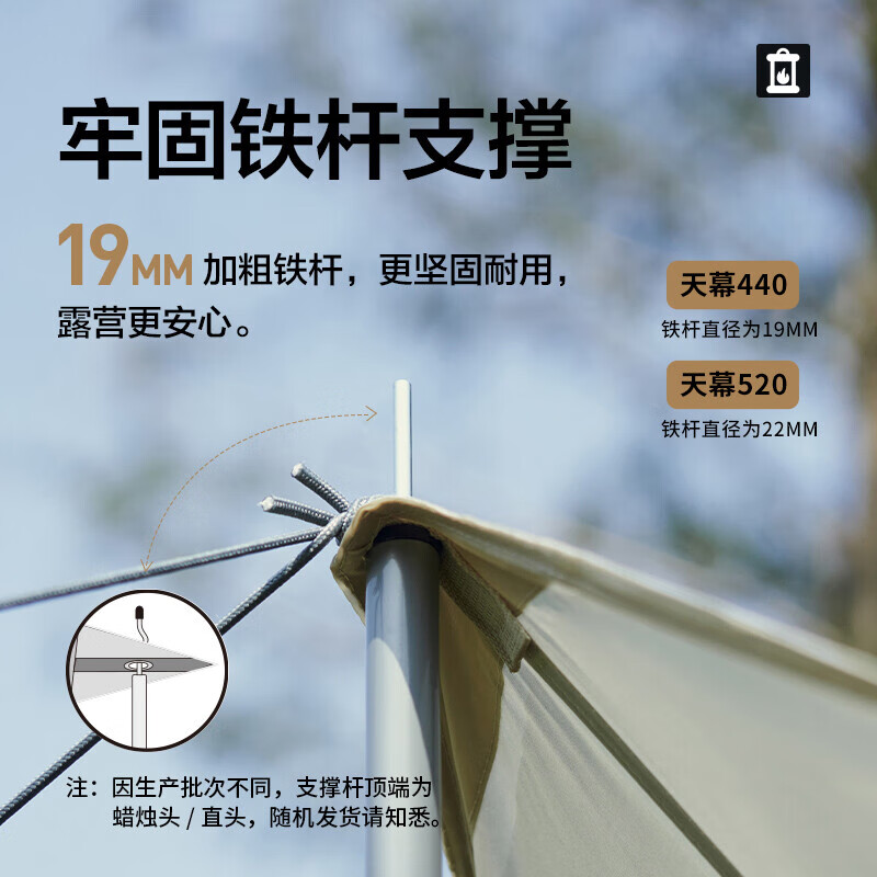 牧高笛 六角天幕NX20661014   橄榄绿
