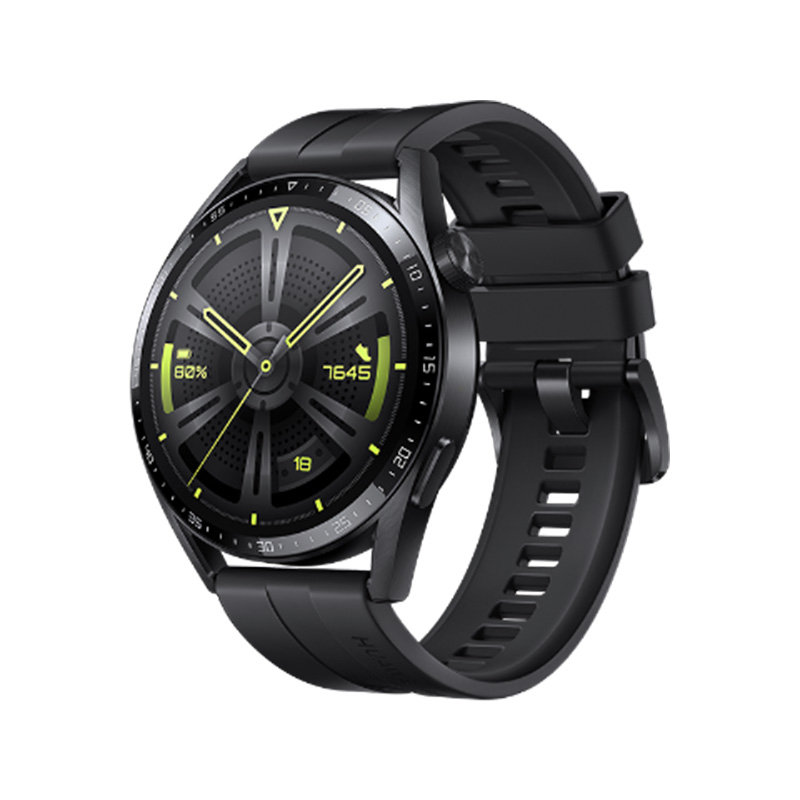 华为huawei watch gt3 华为手表活力款(黑色氟橡胶表带) 42mm