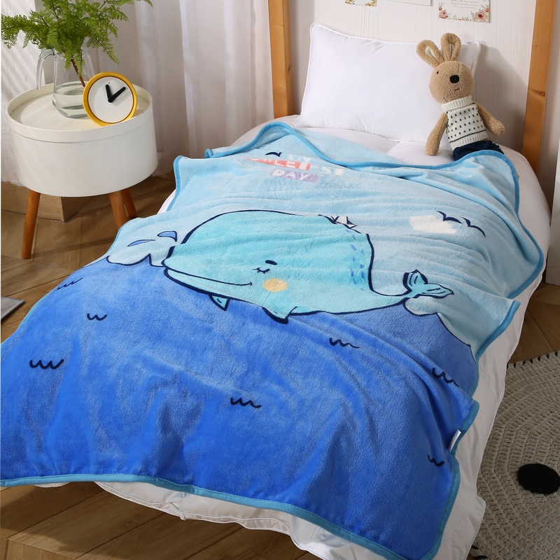 康亭 童趣休憩毯儿童毯（100X140CM）KT-B620 小蓝鲸