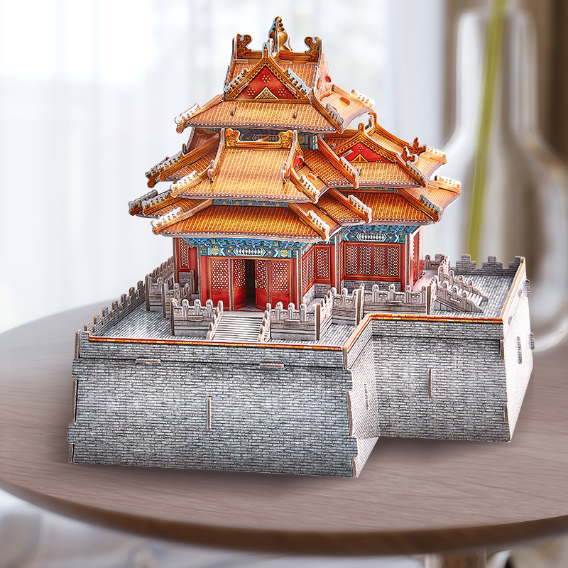 乐立方 角楼拼装建筑模型中国风3D立体拼图 CN6003h