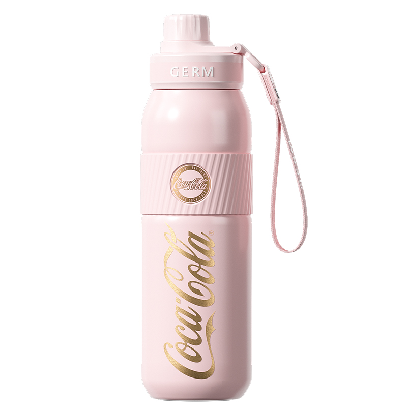 GERM格沵 可口可乐联名款元气运动保温杯580ml(果粉) GE-CK23AW-B37