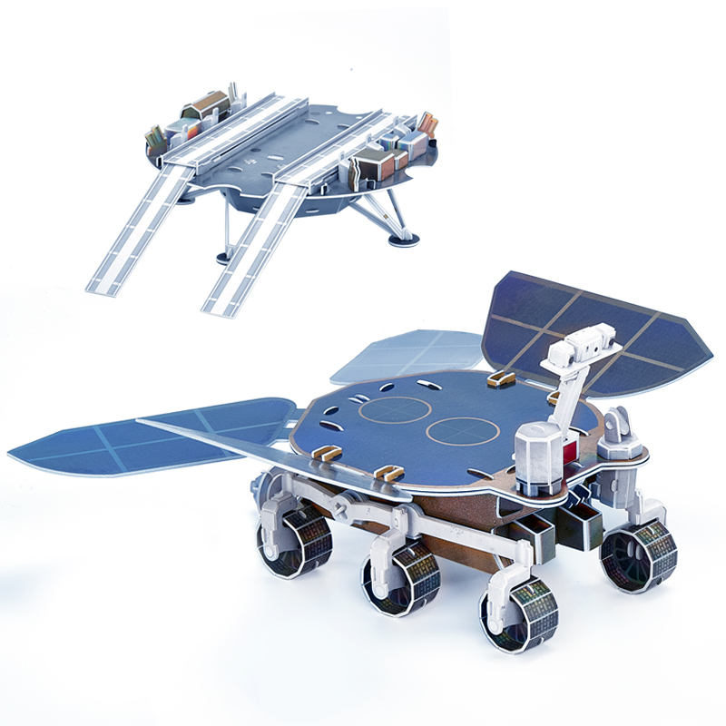 乐立方 星辰大海祝融号火星车 航天文创授权周边3D拼图拼装玩具 DS1032h
