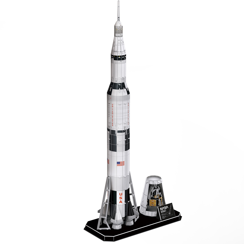 乐立方 NASA-阿波罗土星5号火箭 拼装模型玩具3D立体拼图 DS1059h
