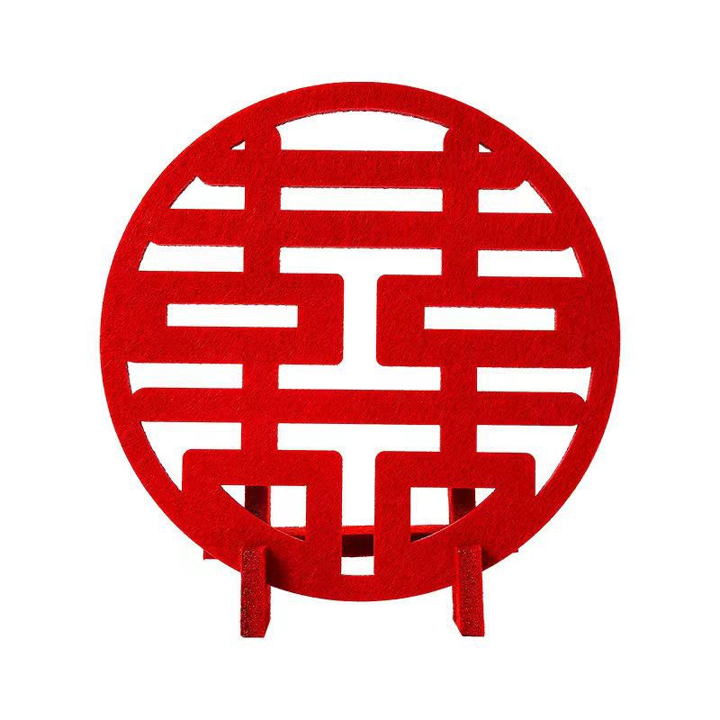 结婚立体喜字结婚摆件大号圆囍款30cm