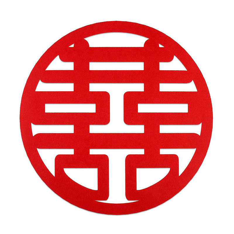 门喜婚房装饰布置无纺布喜字30cm毛毡婚庆结婚用品（薄款#30网红喜）1张