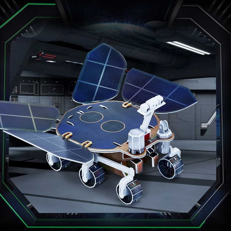 乐立方 星辰大海祝融号火星车 航天文创授权周边3D拼图拼装玩具 DS1032h