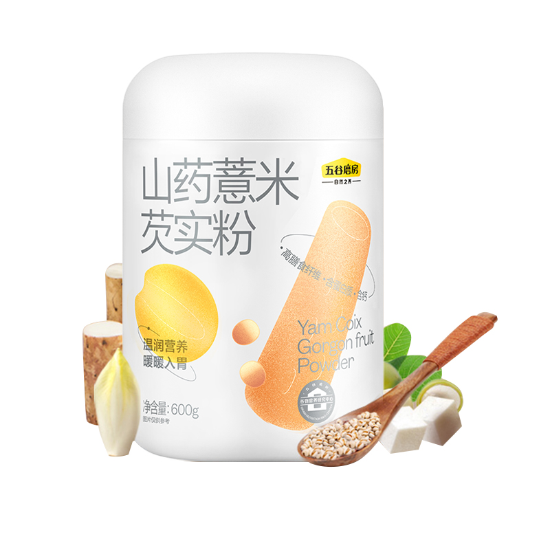 五谷磨房 山药薏米芡实粉600g/罐