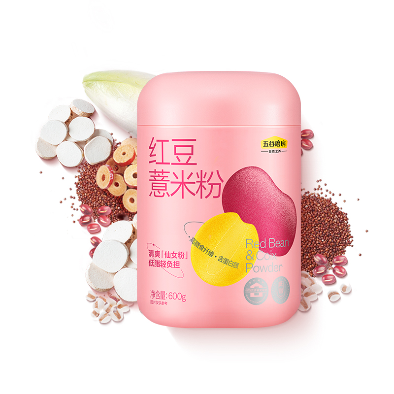 五谷磨房 红豆薏米粉600g/罐