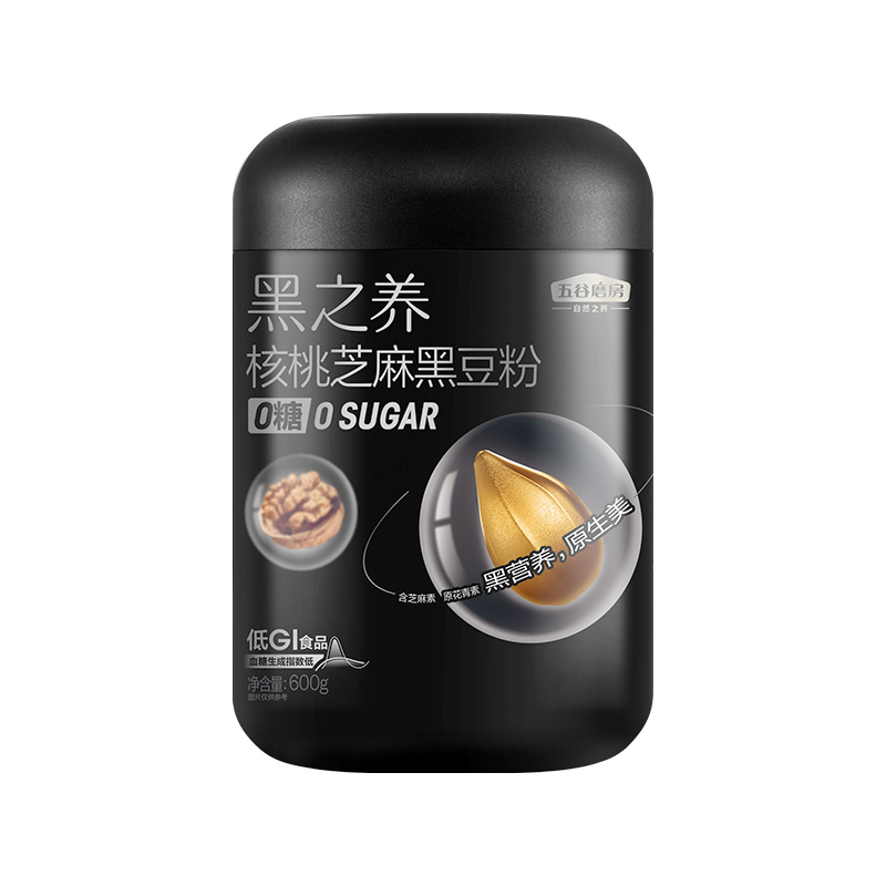 五谷磨房 核桃芝麻黑豆粉600g（无糖款）